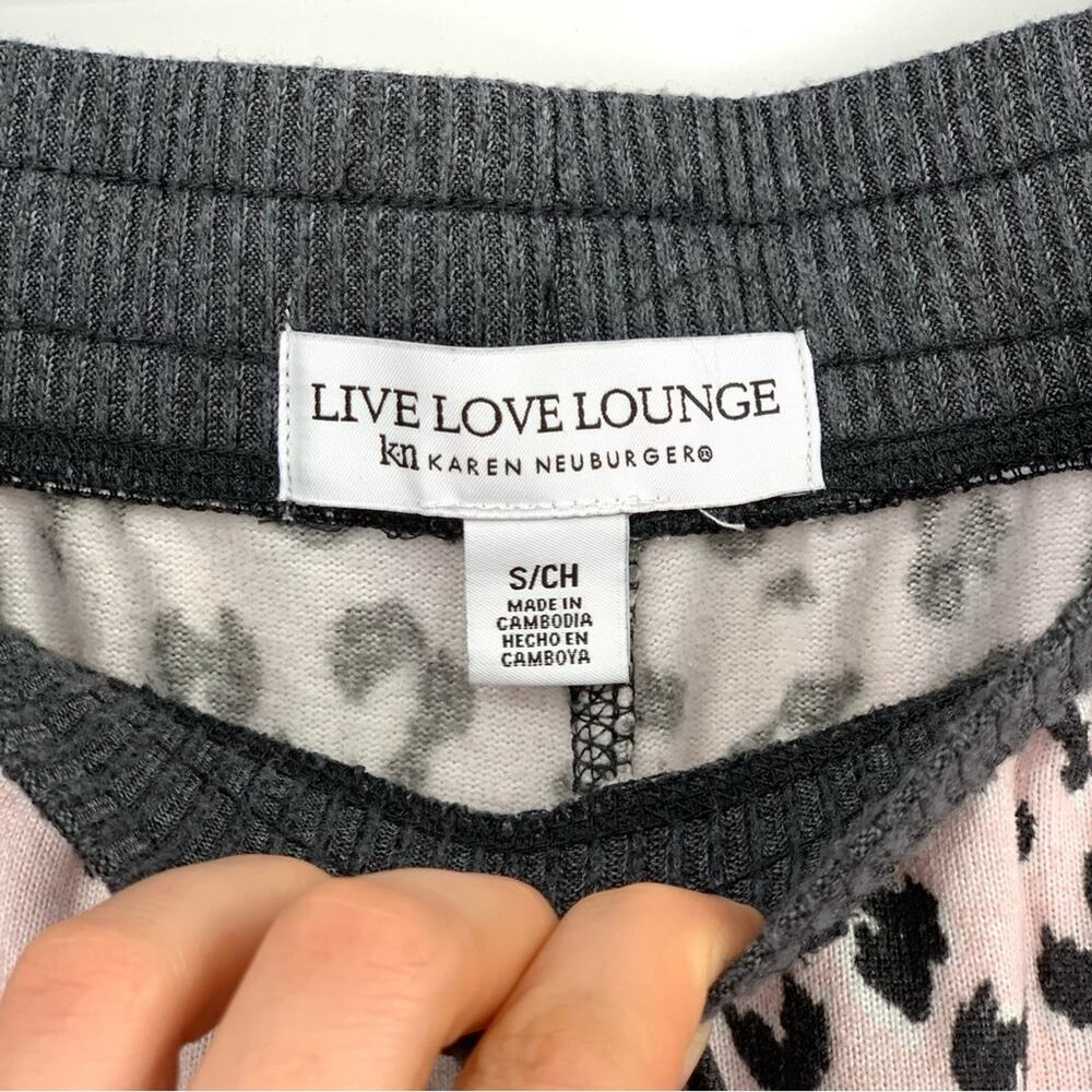 KAREN NEUBURGER Live Love Lounge Pajama Set Pink Leopard S - Picture 8 of 10